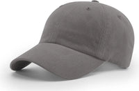 Richardson R55 R65 Garment Washed Twill Cap - Charcoal - Dark Gray / OSFM