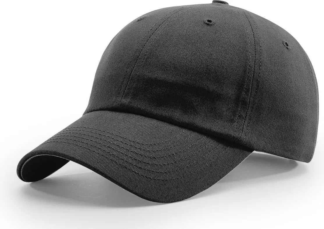 Richardson R65S Relaxed Twill Cap - Black - Black / OSFM