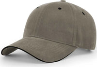 Richardson R78 Casual Sandwich Visor Caps Driftwood Black Gray Black / OSFM