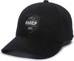 OC Sports RMEF11P Solid Back Adjustable Cap -Black | HIT a Double