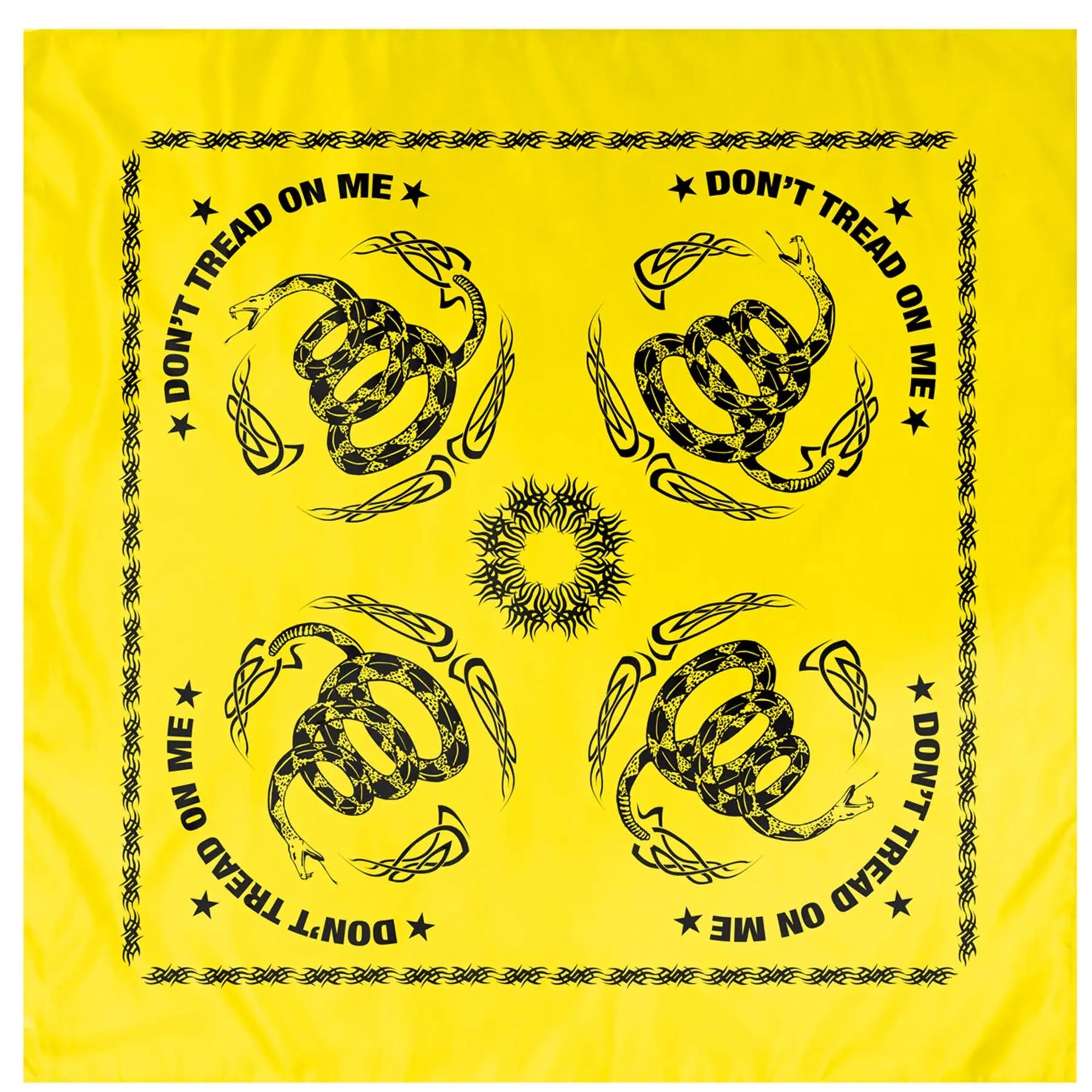 Rothco Gadsden Don’t Tread On Me Bandana - Yellow / Black
