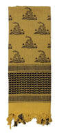 Rothco Gadsden Snake Shemagh Tactical Desert Scarf - Desert Sand / One Size