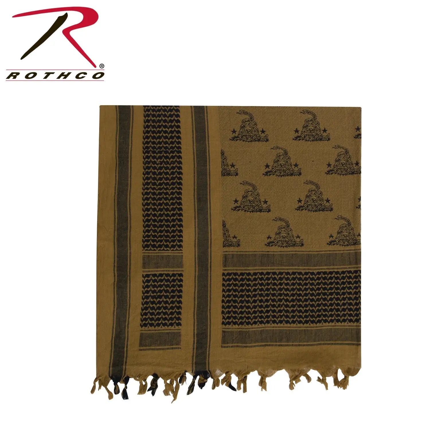 Rothco Gadsden Snake Shemagh Tactical Desert Scarf