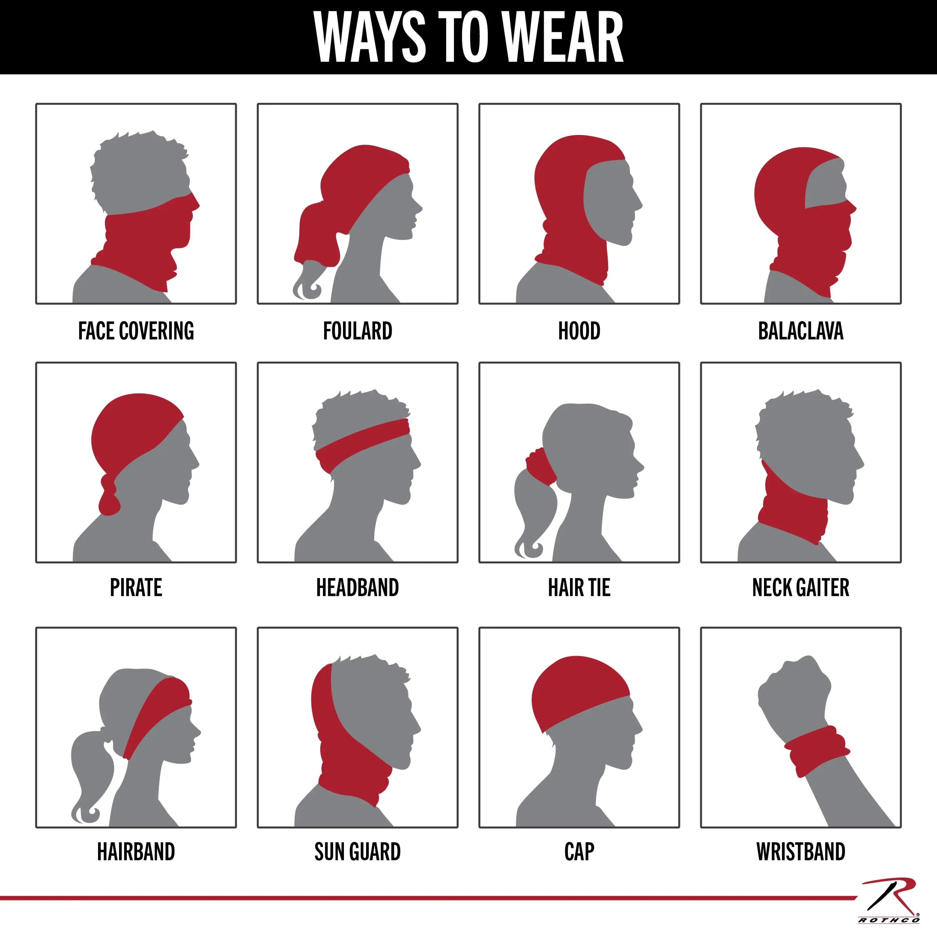 Rothco Multi-Use Tactical Wrap with Shemagh Print