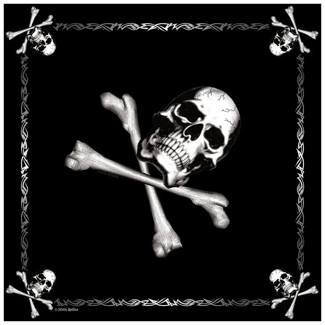Rothco Skull Jolly Roger Bandana Black / One Size