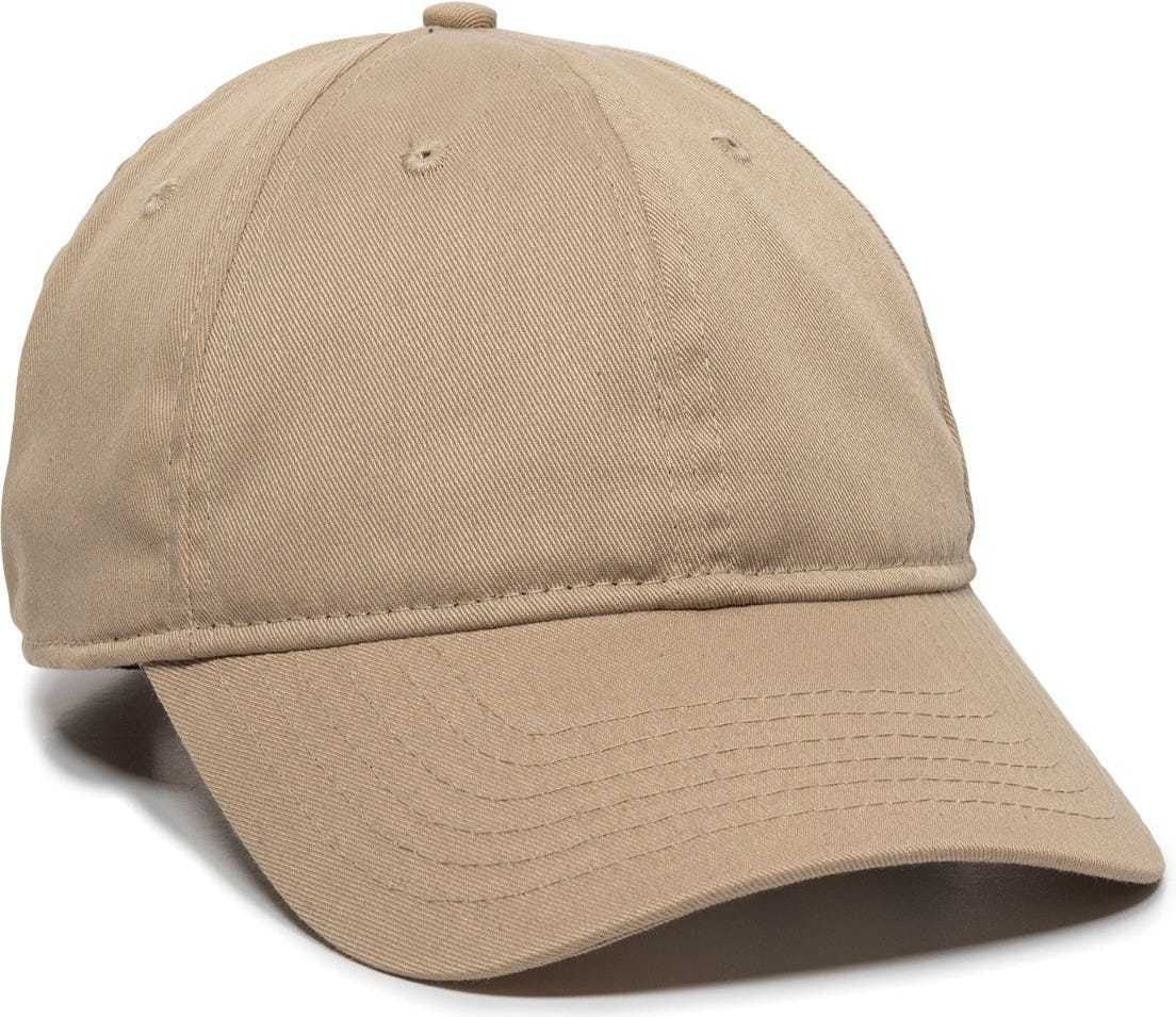 OC Sports RPET100 Certified Recycled PET Lightly Structured Cap - Khaki | HIT a Double