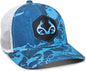 OC Sports RTF04A Structured Mesh Back Cap - Realtree Fishing WAV3 Provence Blue White | HIT a Double