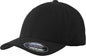 Sport-Tek STC17 Flexfit Performance Solid Cap - Black - Black / 6 5/8’’ - 7 1/8’’