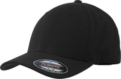 Sport-Tek STC17 Flexfit Performance Solid Cap - Black - Black / 6 5/8’’ - 7 1/8’’