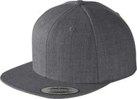 Sport-Tek STC19 Yupoong Flat Bill Snapback Cap - Dark Heather Gray - Dark Gray / OSFM