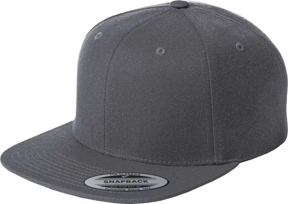 Sport-Tek STC19 Yupoong Flat Bill Snapback Cap - Graphite - Dark Gray / OSFM