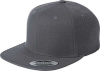 Sport-Tek STC19 Yupoong Flat Bill Snapback Cap - Graphite - Dark Gray / OSFM