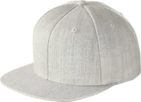 Sport-Tek STC19 Yupoong Flat Bill Snapback Cap - Heather Gray - Gray / 6 3/4’’ - 7 1/4’’