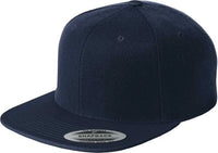 Sport-Tek STC19 Yupoong Flat Bill Snapback Cap - True Navy - Navy / One Size Fits Most