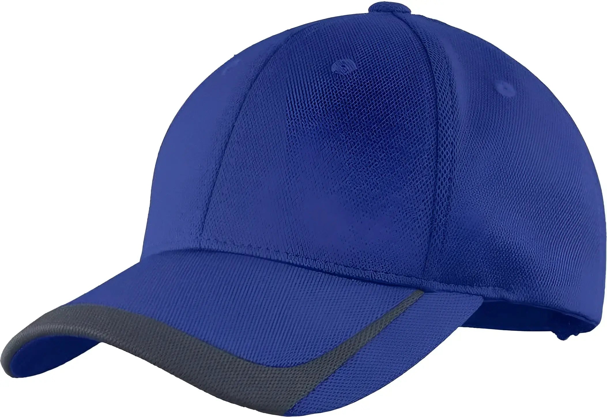 Sport-Tek STC24 Pique Colorblock Cap - True Royal Graphite - Royal Dark Gray / One Size Fits Most