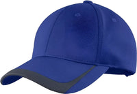 Sport-Tek STC24 Pique Colorblock Cap - True Royal Graphite - Royal Dark Gray / One Size Fits Most