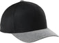 Sport-Tek STC43 Yupoong Curve Bill Snapback Cap - Black/ Gray Heather - Black Gray / OSFA