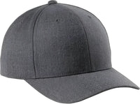 Sport-Tek STC43 Yupoong Curve Bill Snapback Cap - Dark Heather Gray - Gray / OSFA