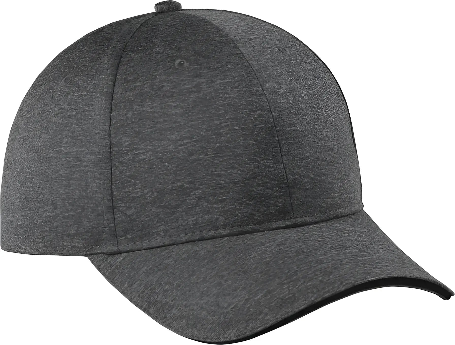 Sport-Tek STC44 Contender Snapback Cap - Graphite Heather/ Black - Dark Gray Black / OSFA