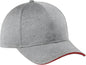 Sport-Tek STC44 Contender Snapback Cap - Vintage Heather/ True Red - Red / OSFA