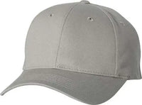 Sportsman 2260 Adult Cotton Twill Cap - Grey - Gray / 6 5/8’’ - 7 3/8’’