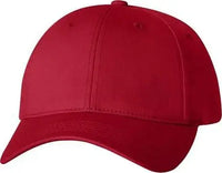Sportsman 2260 Adult Cotton Twill Cap - Red - Red / 6 5/8’’ - 7 3/8’’