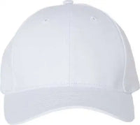 Sportsman 2260 Adult Cotton Twill Cap - White - White / 6 5/8’’ - 7 3/8’’