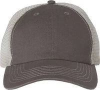 Sportsman 3100 Contrast-Stitch Mesh-Back Cap - Charcoal Stone - Dark Gray Ivory / 6 5/8’’ - 7 3/8’’