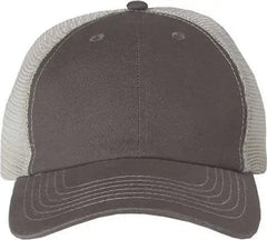 Sportsman 3100 Contrast-Stitch Mesh-Back Cap - Charcoal Stone - Dark Gray Ivory / 6 5/8’’ - 7 3/8’’