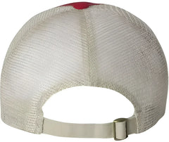 Sportsman 3100 Contrast-Stitch Mesh-Back Cap - Red Stone - Red Gray / 6 5/8’’ - 7 3/8’’