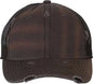 Sportsman 3150 Bounty Dirty Washed Mesh Back Cap Charcoal Black Dark Gray Black / 6 5/8’’ 7 3/8’’