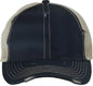 Sportsman 3150 Bounty Dirty Washed Mesh Back Cap Navy Khaki Navy Khaki / 6 5/8’’ 7 3/8’’