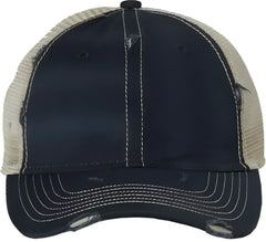 Sportsman 3150 Bounty Dirty Washed Mesh Back Cap Navy Khaki Navy Khaki / 6 5/8’’ 7 3/8’’