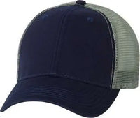 Sportsman AH80 Bio-Washed Trucker Cap - Navy Grey - Navy Gray / 6 5/8’’ - 7 3/8’’