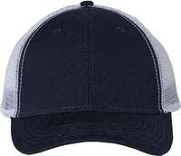 Sportsman AH80 Bio-Washed Trucker Cap - Navy White - Navy White / 6 5/8’’ - 7 3/8’’