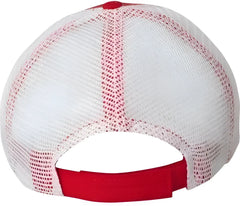 Sportsman AH80 Bio-Washed Trucker Cap - Red White - Red White / 6 5/8’’ - 7 3/8’’