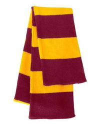 Sportsman SP02 Rugby-Striped Knit Scarf - Cardinal Gold - Cardinal Gold / One Size Fits Most