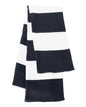Sportsman SP02 Rugby-Striped Knit Scarf - Navy White - Navy White / One Size Fits Most