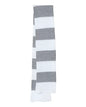 Sportsman SP02 Rugby Striped Knit Scarf White Heather Grey White Gray / One Size Fits Most