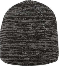 Sportsman SP03 8’’ Marled Knit Beanie - Black Dark Grey - Black Dark Gray / One Size Fits Most