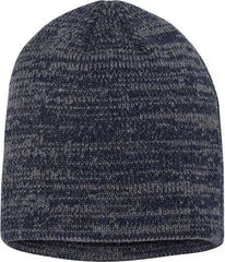 Sportsman SP03 8’’ Marled Knit Beanie - Navy Dark Grey - Navy Dark Gray / One Size Fits Most