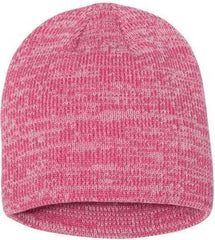 Sportsman SP03 8’’ Marled Knit Beanie - Pink Dark Pink - Pink / One Size Fits Most