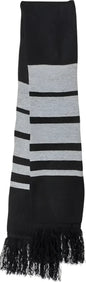 Sportsman SP07 Soccer Scarf - Black Heather Grey - Black Gray / One Size Fits Most
