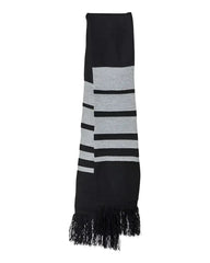 Sportsman SP07 Soccer Scarf - Black Heather Grey - Black Gray / One Size Fits Most