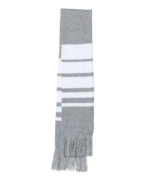 Sportsman SP07 Soccer Scarf - Heather Grey White - Gray White / One Size Fits Most