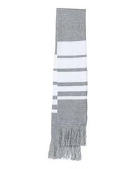 Sportsman SP07 Soccer Scarf - Heather Grey White - Gray White / One Size Fits Most