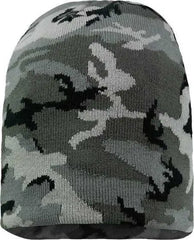 Sportsman SP08 8’’ Beanie - Gray Camo - Gray / One Size Fits Most