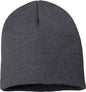Sportsman SP08 8’’ Knit Beanie Heather Charcoal Dark Gray / One Size Fits Most