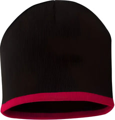 Sportsman SP09 8’’ Bottom-Striped Knit Beanie - Black Red - Black Red / One Size Fits Most