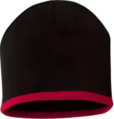 Sportsman SP09 8’’ Bottom-Striped Knit Beanie - Black Red - Black Red / One Size Fits Most